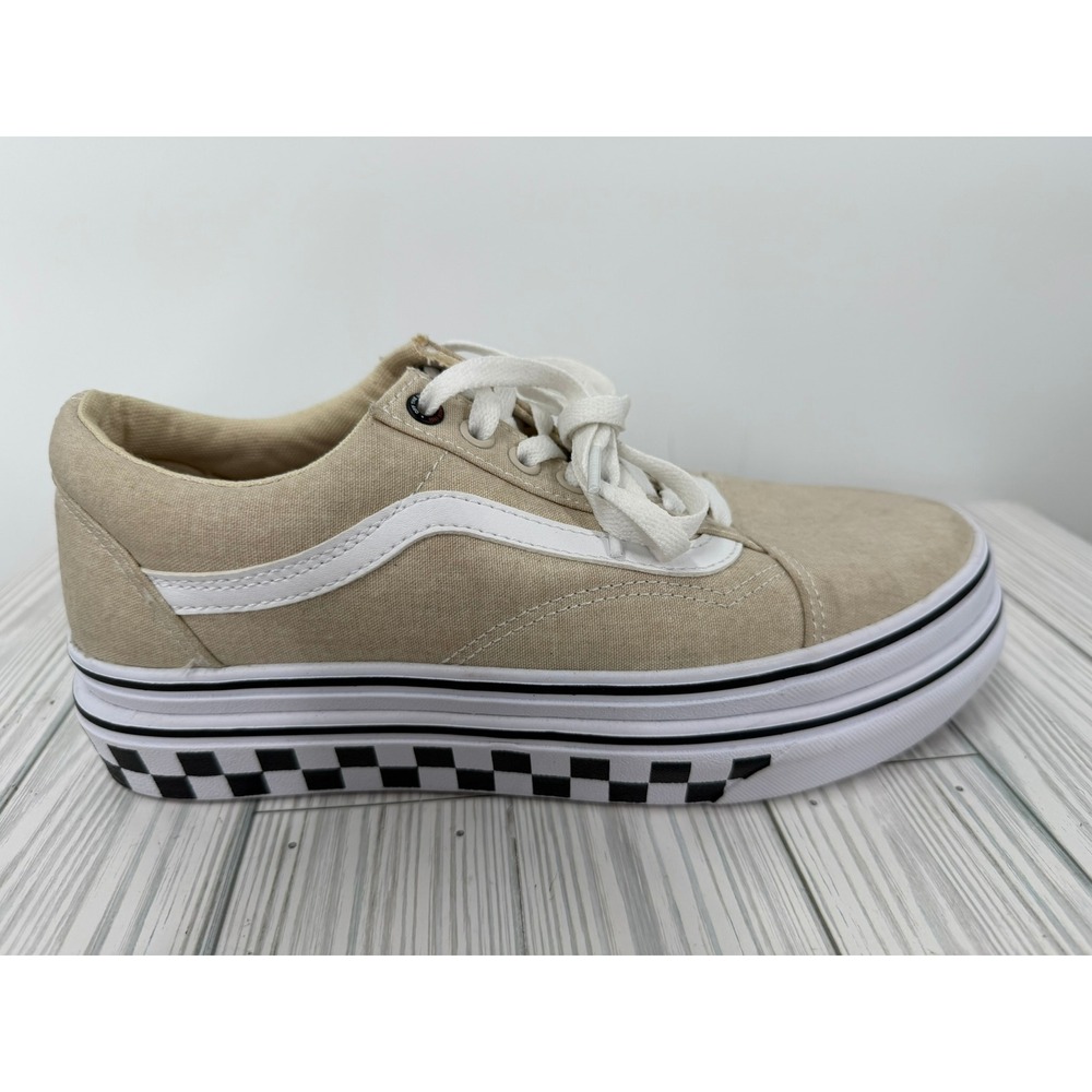 VANS SUPER COMFYCUSH PLATFORM CANVAS SANDSHELL Womens Size 9 New - Picture 12 of 15